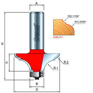 Freud Table Top Classical Router Bit
